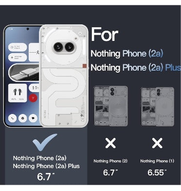 NOTHING PHONE (2A) PREMIUM PROTECTIVE SILICONE TPU CASE CLEAR