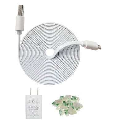 WYZE CAM POWER EXTENSION CABLE CHARGER 10FT/3M WHITE – ZEEK
