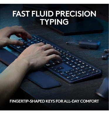 LOGITECH MX KEYS S ADVANCED WIRELESS KEYBOARD GRAPHITE – ZEEK