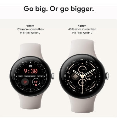 GOOGLE PIXEL WATCH 3 45MM SILVER/PORCELAIN – ZEEK