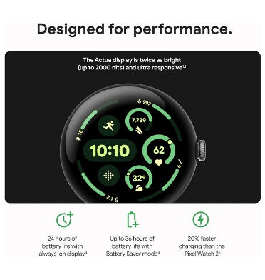 GOOGLE PIXEL WATCH 3 45MM SILVER/PORCELAIN – ZEEK