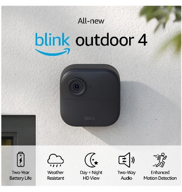 Battery Amazon Security Camera Installation BLINK XT4 OUTDOOR/INDOOR  WIRE-FREE SMART SECURITY CAMERA – ZEEK