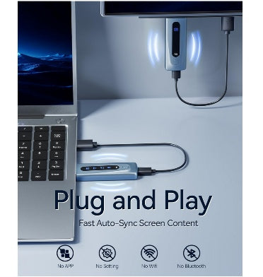 WIRELESS HDMI TRANSMITTER AND RECEIVER LIGHT BLUE – ZEEK