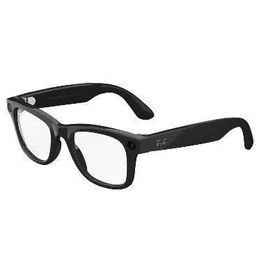 RAY-BAN META WAYFARER SMART GLASSES STANDARD SHINY BLACK/CLEAR