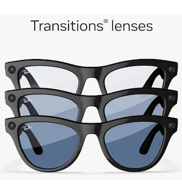 RAY-BAN META - SKYLER SMART GLASSES STANDARD SHINY BLACK/CERULEAN