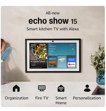 AMAZON ECHO SHOW 15 SMART DISPLAY BLACK (2024) – ZEEK