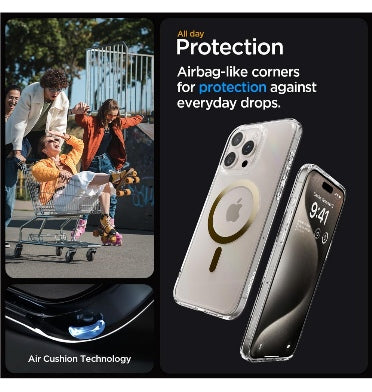 IPHONE 15 PRO MAX PREMIUM ULTRA HYBRID MAGFIT CRYSTAL CASE CLEAR