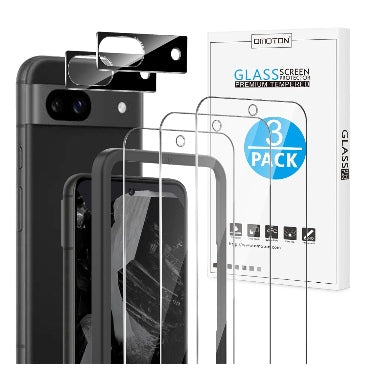 GOOGLE PIXEL 8A PREMIUM TEMPERED GLASS SCREEN AND CAMERA LENS