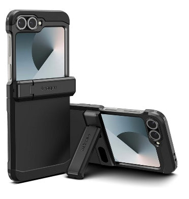 SAMSUNG GALAXY Z FLIP 6 PREMIUM TOUGH ARMOR PRO CASE BLACK
