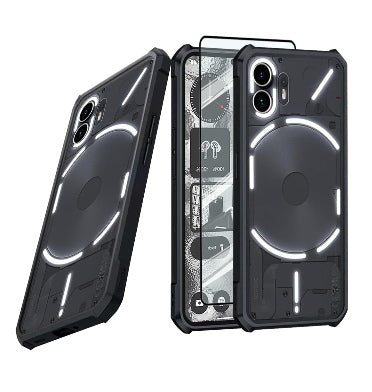 NOTHING PHONE (2) PREMIUM SLIM FIT TPU BUMPER CASE BLACK/CLEAR – ZEEK