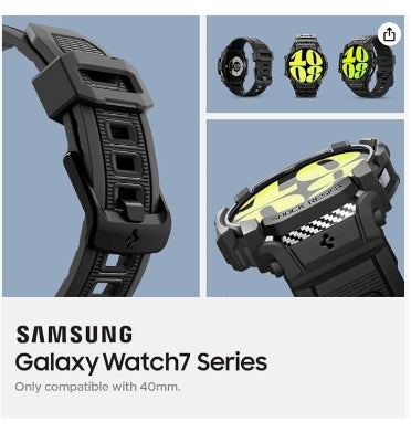 SAMSUNG GALAXY WATCH PREMIUM RUGGED ARMOR PRO CASE 40MM BLACK