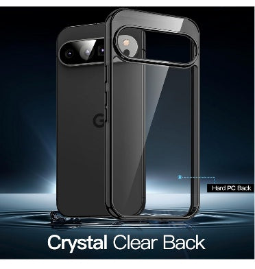 GOOGLE PIXEL 9 PRO XL PREMIUM PROTECTIVE TPU CASE CLEAR/BLACK