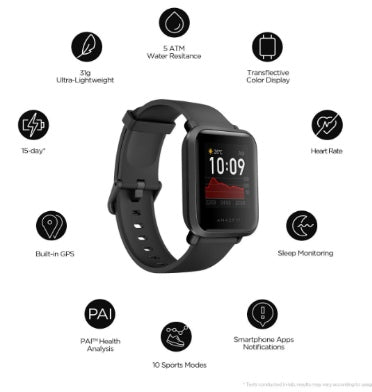 Mi Band Vs Amazfit Bip Lite XIAOMI HUAMI AMAZFIT BIP S BLACK