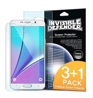 SAMSUNG GALAXY NOTE 5 SCREEN PROTECTOR HD 4PACK | INVISIBLE DEFENDER