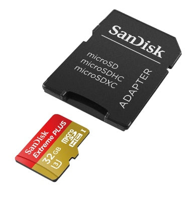 SanDisk Micro SDHC カードExtreme PLUS 32GB SANDISK EXTREME PLUS 32GB MICROSD MEMORY CARD WITH ADAPTER – ZEEK