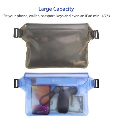 SYNCWIRE WATERPROOF POUCH BAG W/ADJUSTABLE WAIST STRAP 2PK – ZEEK