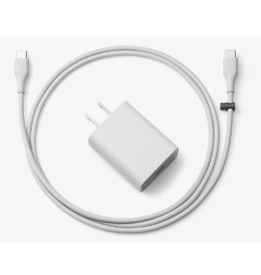 GOOGLE 18W TYPE-C POWER ADAPTER GREY WITH DATA CABLE