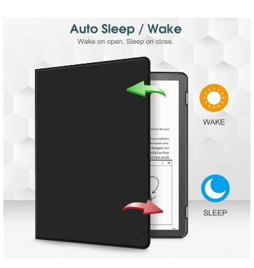 Funda CoBak para Kindle Scribe - Nueva funda de cuero PU con función de