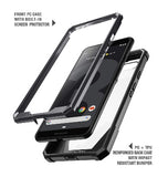 GOOGLE PIXEL 3 PREMIUM FULL BODY RUGGED GUARDIAN CASE BLACK WITH BUILT-IN SCREEN PROTECTOR | POETIC
