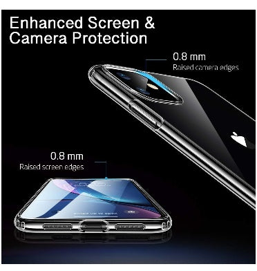 IPHONE 11 PRO MAX PREMIUM SLIM ZERO CASE CLEAR ESR – ZEEK - Main Image