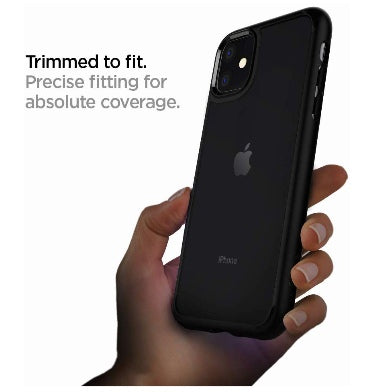 IPHONE 11 PREMIUM SLIM ULTRA HYBRID CASE MATTE BLACK/CLEAR