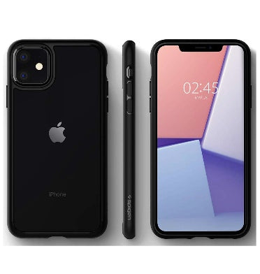 IPHONE 11 PRO MAX PREMIUM SLIM ULTRA HYBRID CASE MATTE BLACK/CLEAR