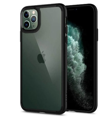IPHONE 11 PRO MAX PREMIUM SLIM ULTRA HYBRID CASE MATTE BLACK/CLEAR