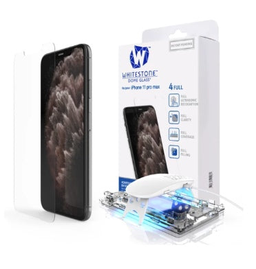 IPHONE 11 PRO MAX TEMPERED SCREEN PROTECTOR 3D CURVED DOME GLASS | WHITESTONE