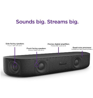 ROKU STREAMBAR 4K/HDR UHD STREAMING MEDIA PLAYER/SPEAKER 9102R