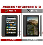 AMAZON FIRE 7" TABLET (2019) FULL BODY RUGGED PROTECTIVE CASE BLACK | POETIC