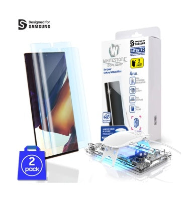 SAMSUNG GALAXY NOTE 20 ULTRA TEMPERED SCREEN PROTECTOR 3D CURVED DOME GLASS 2PK | WHITESTONE