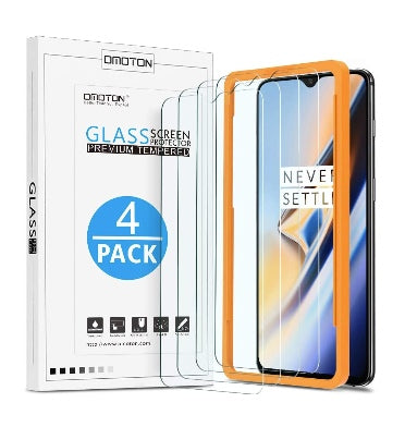 ONEPLUS 6T PREMIUM TEMPERED GLASS SCREEN PROTECTOR 9H 4PK | OMOTION
