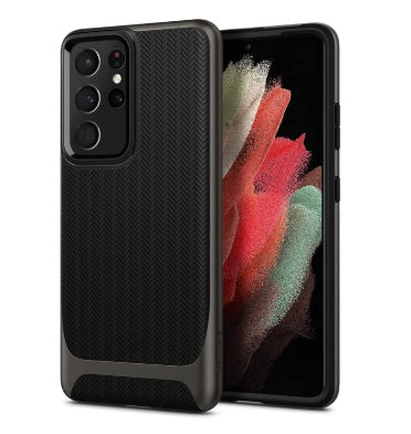 SAMSUNG GALAXY S21 ULTRA PREMIUM NEO HYBRID CASE GUNMETAL SPIGEN
