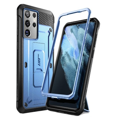 SAMSUNG GALAXY S21 ULTRA FULL BODY RUGGED PROTECTIVE CASE BLUE