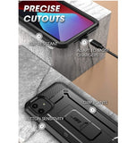 IPHONE 12 PRO MAX FULL BODY RUGGED PROTECTIVE CASE WITH SCREEN PROTECTOR BLACK | SUPCASE