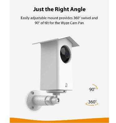 WYZE CAM PAN OUTDOOR WALL MOUNT PROTECTIVE COVER BRACKET WHITE