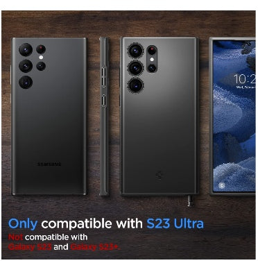 SAMSUNG GALAXY S23 ULTRA PREMIUM SLIM THIN FIT CASE BLACK | SPIGEN