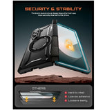 SAMSUNG GALAXY Z FOLD 7 FULL BODY RUGGED PROTECTIVE MAGSAFE CASE BLACK | SUPCASE