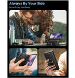 SAMSUNG GALAXY Z FOLD 7 PREMIUM FULL BODY ARMORBOX PROTECTIVE BUMPER CASE BLACK | I-BLASON