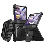 SAMSUNG GALAXY Z FLIP 7 PREMIUM FULL BODY ARMORBOX PROTECTIVE CASE BLACK | I-BLASON