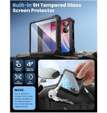 SAMSUNG GALAXY Z FLIP 7 PREMIUM FULL BODY ARMORBOX PROTECTIVE CASE BLACK | I-BLASON