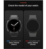 SAMSUNG GALAXY WATCH 8 PREMIUM RUGGED ARMOR PRO CASE 44MM WITH TPU STRAP BLACK | SPIGEN