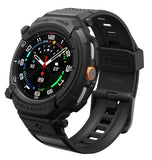 SAMSUNG GALAXY WATCH 8 PREMIUM RUGGED ARMOR PRO CASE 46MM WITH TPU STRAP BLACK | SPIGEN