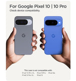 GOOGLE PIXEL 10 / 10 PRO PREMIUM RUGGED ARMOR MAGSAFE CASE BLACK