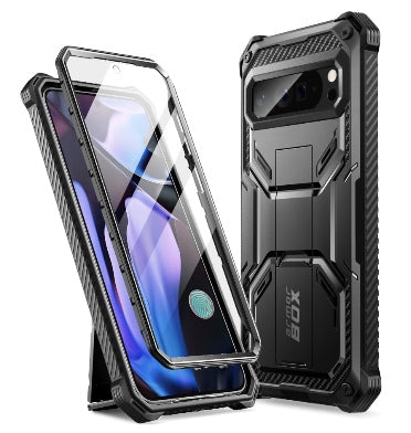 GOOGLE PIXEL 10 / 10 PRO PREMIUM FULL BODY ARMORBOX PROTECTIVE BUMPER CASE BLACK | I-BLASON