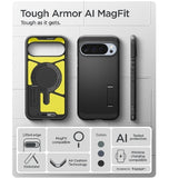 GOOGLE PIXEL 10 PRO XL PREMIUM TOUGH ARMOR MAGSAFE CASE BLACK | SPIGEN