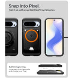 GOOGLE PIXEL 10 PRO XL PREMIUM TOUGH ARMOR MAGSAFE CASE BLACK | SPIGEN