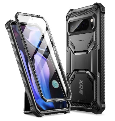 GOOGLE PIXEL 10 PRO XL PREMIUM FULL BODY ARMORBOX PROTECTIVE BUMPER CASE BLACK | I-BLASON