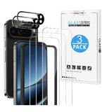 GOOGLE PIXEL 10 PRO XL PREMIUM TEMPERED GLASS SCREEN AND CAMERA LENS PROTECTOR 5PK | OMOTON