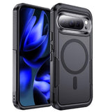 GOOGLE PIXEL 10 PRO XL PREMIUM SLIM DUAL LAYER RUGGED MAGSAFE CASE BLACK